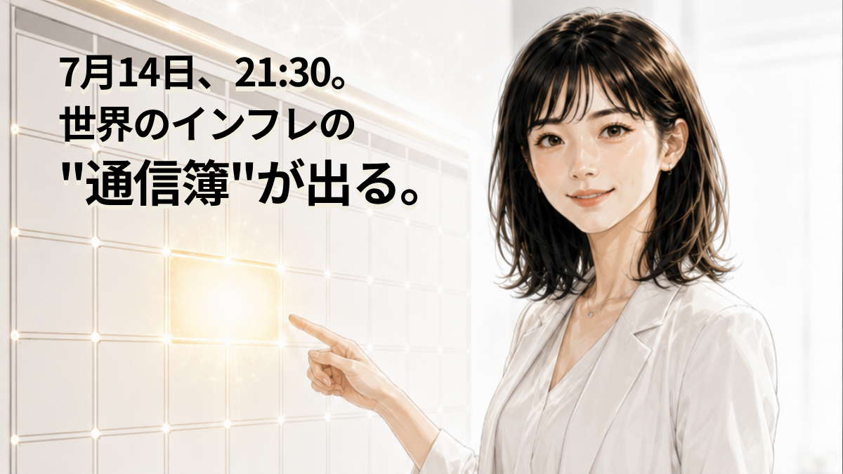 7月14日、21:30。世界のインフレの"通信簿"が出る。